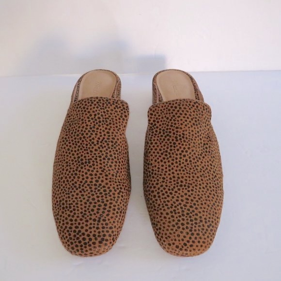 MADEWELL $138 The Willa Loafer Mule in Spotted Calf Hair Slip On Shoes Size 9.5 - Picture 7 of 10